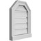 Ekena Millwork Octagonal Top Surface Mount PVC Gable Vent w/ 2"W x 2"P Brickmould Sill Frame, 14"W x 18"H GVPOT14X1803SF - alternate 2